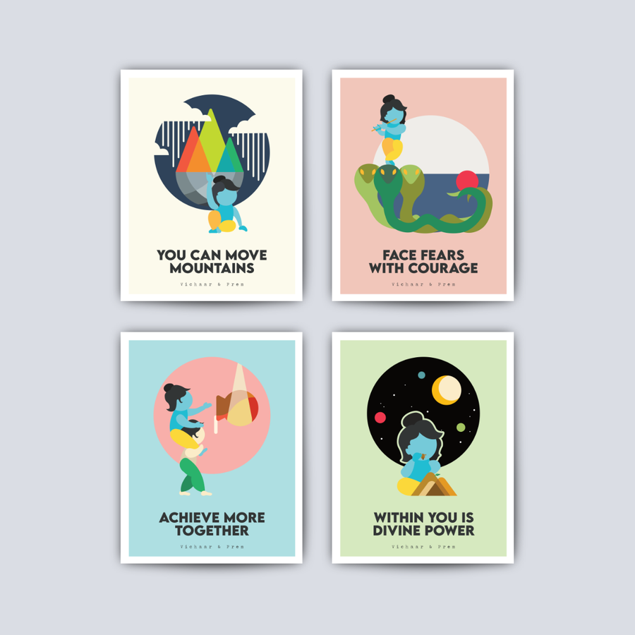 'Kanaiya' Poster Set