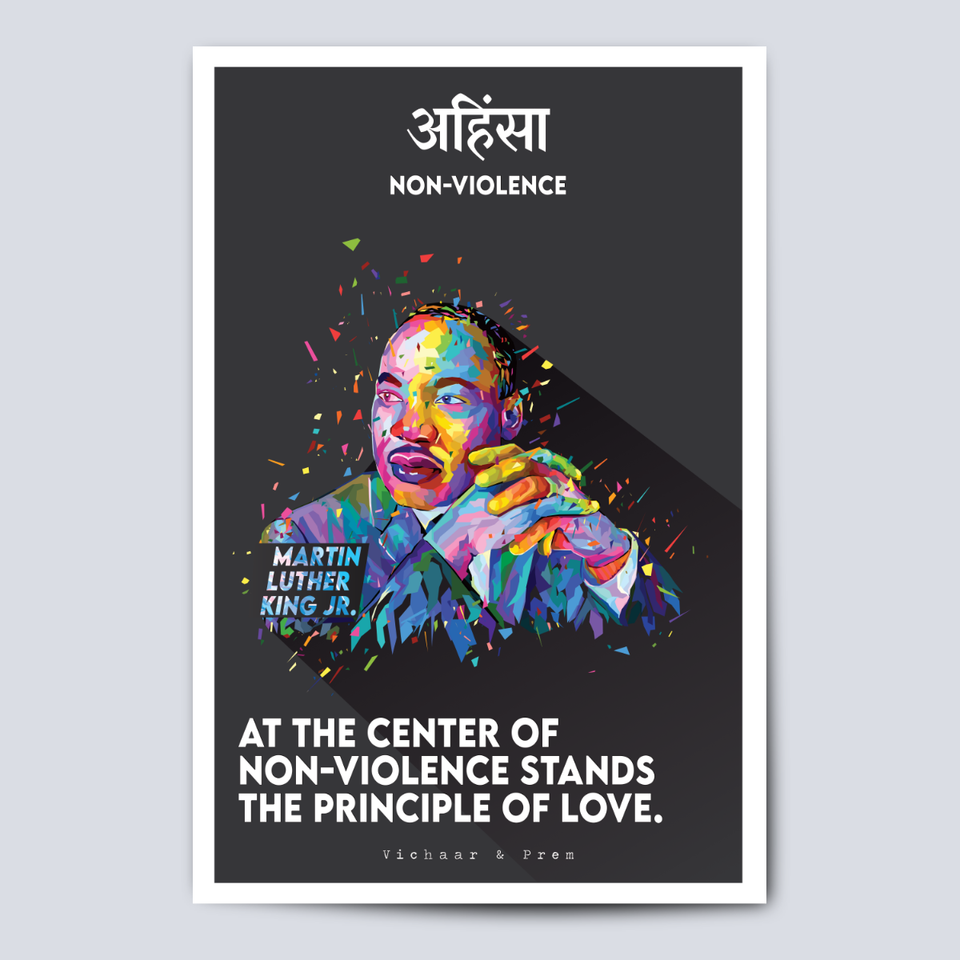 Non-violence: MLK Jr. Poster Print