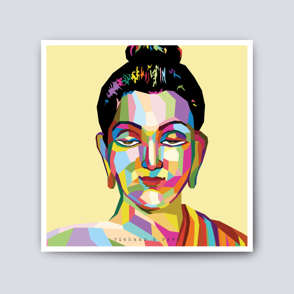 Buddha Pop Art Poster Print