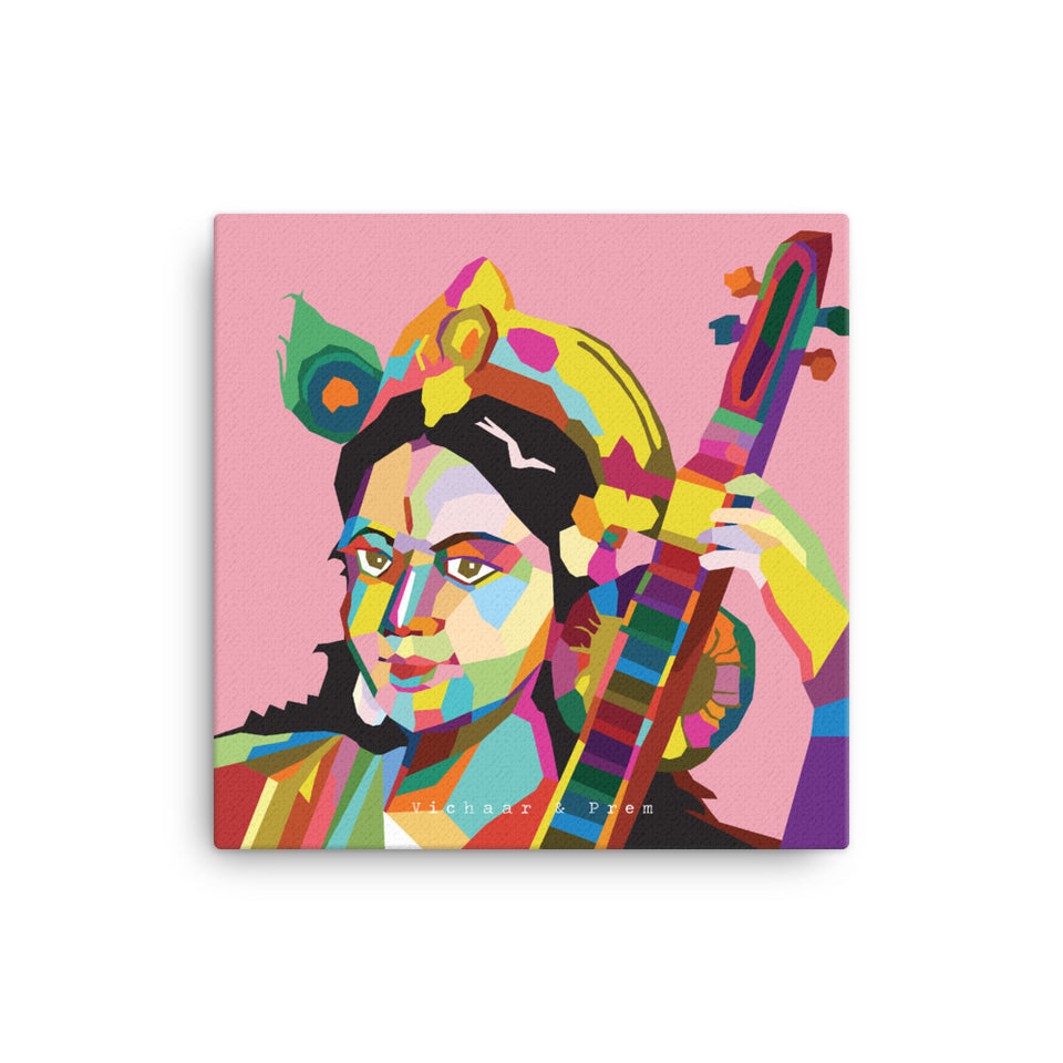 Saraswati Pop Art Canvas Print