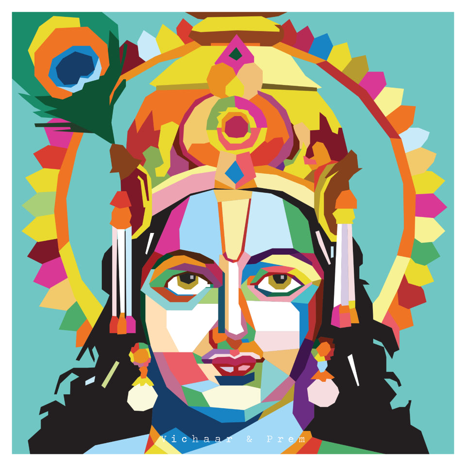 Krishna Pop Art Poster Print