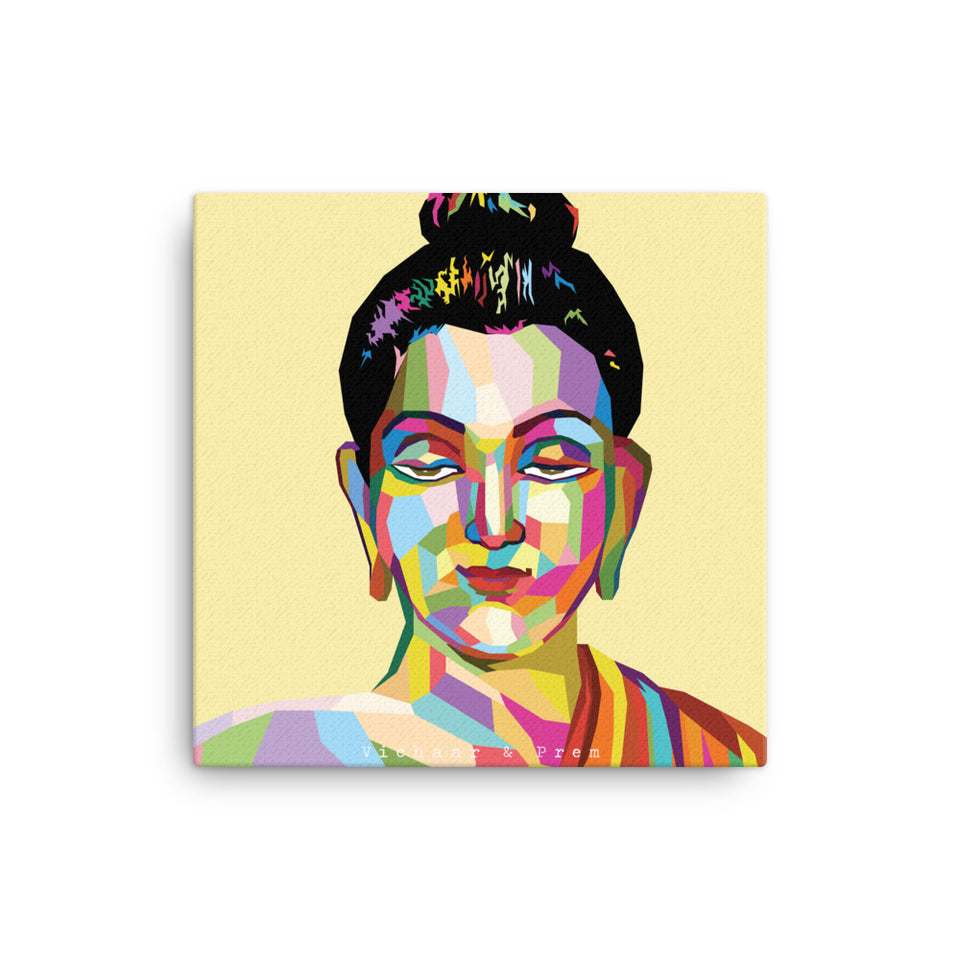 Buddha Pop Art Canvas Print