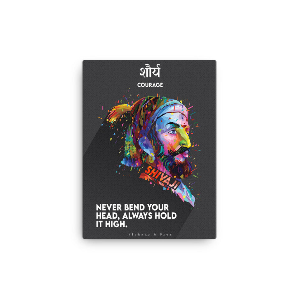 Courage: Shivaji Canvas Print
