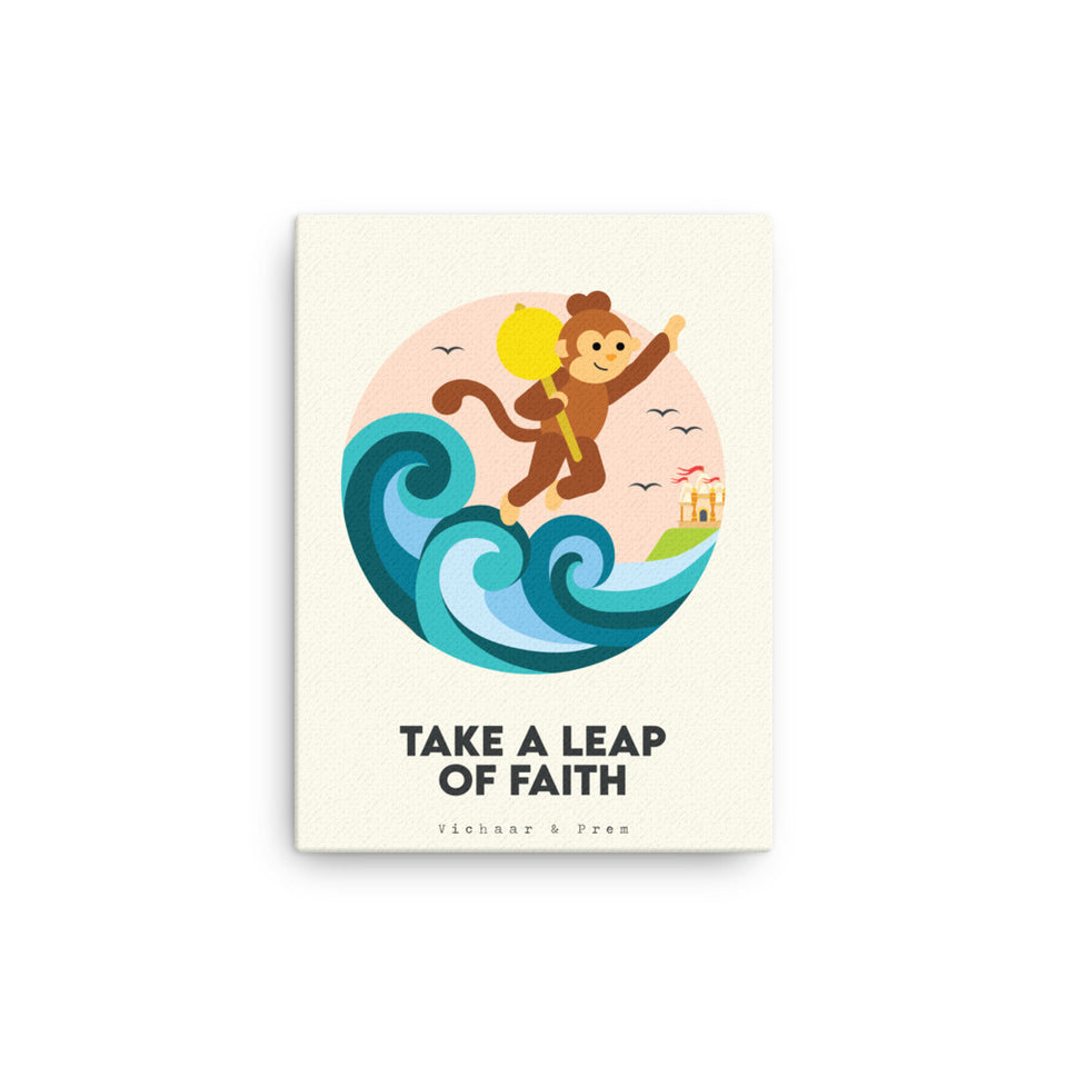 Take A Leap Of Faith Canvas Print