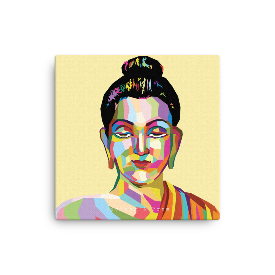 Buddha Pop Art Canvas Print