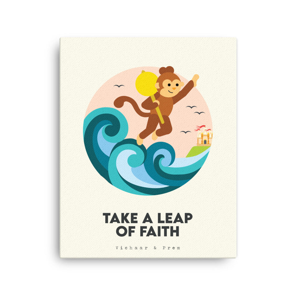 Take A Leap Of Faith Canvas Print