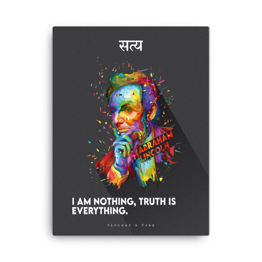 Truth: Abraham Lincoln Canvas Print