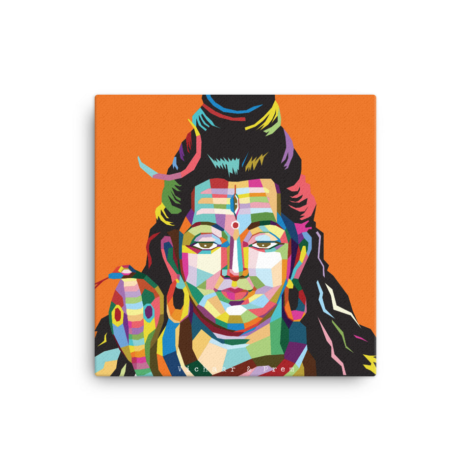 Shiva Pop Art Canvas Print