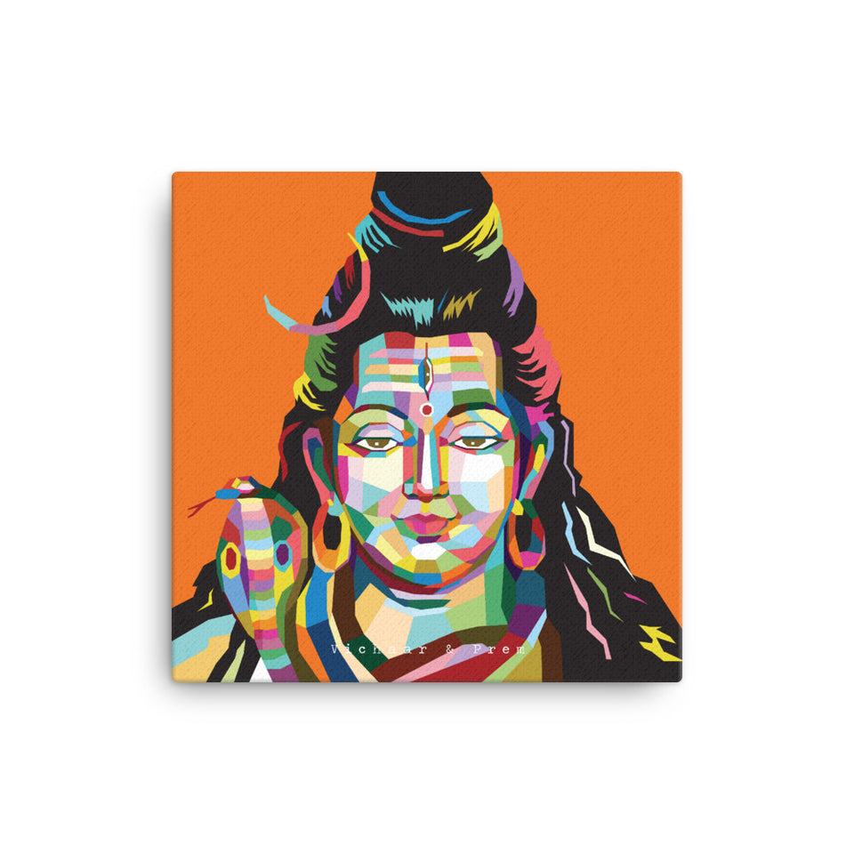 Shiva Pop Art Canvas Print