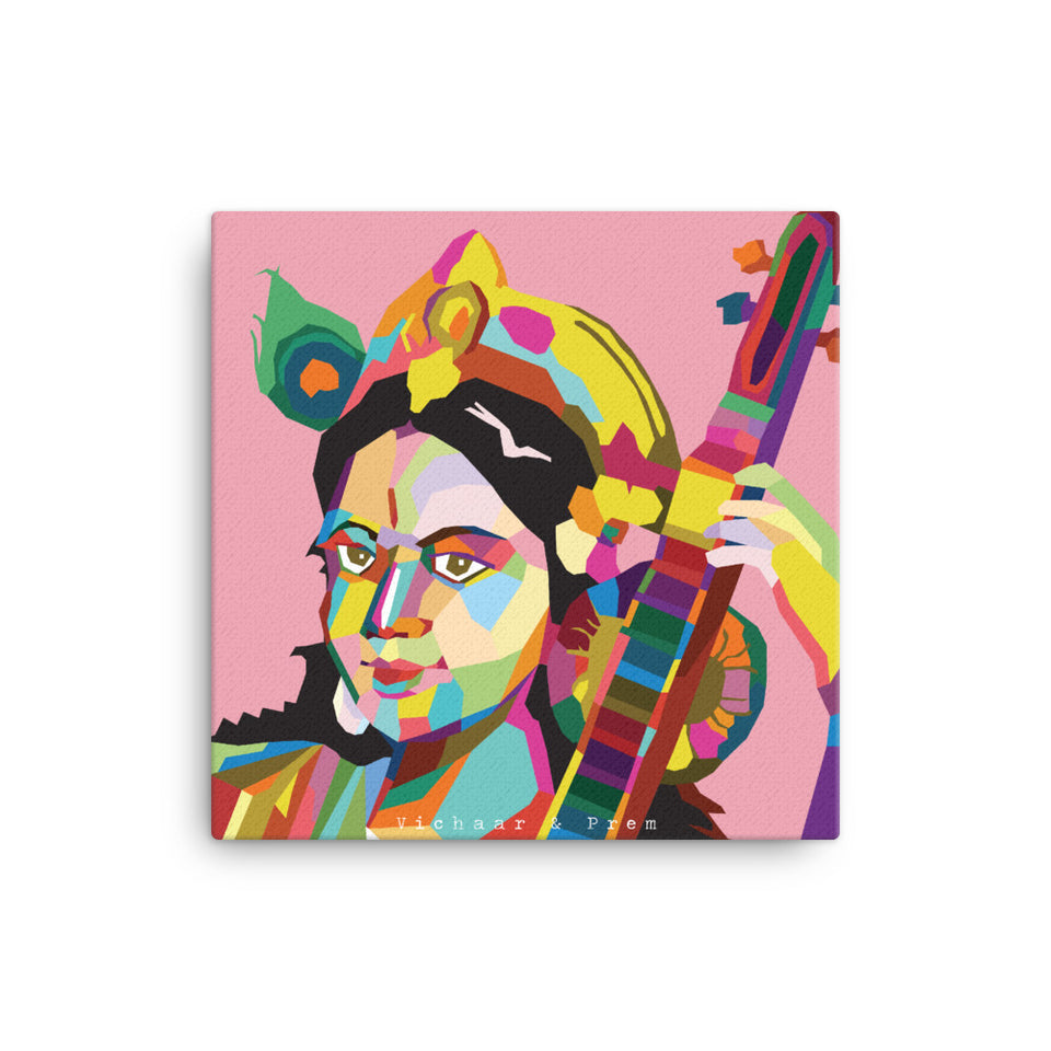 Saraswati Pop Art Canvas Print
