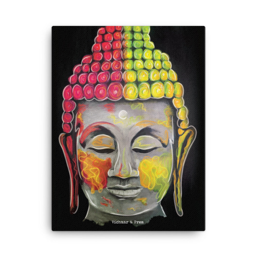 Holi Buddha Canvas Print