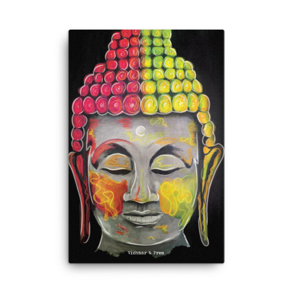 Holi Buddha Canvas Print